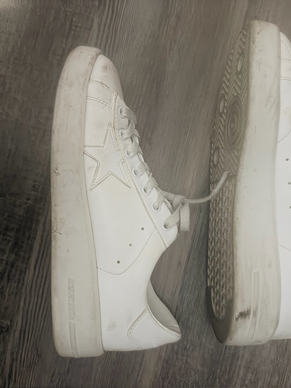 Authentic Golden Goose White Leather womens Sneakers - Picture 4 of 5